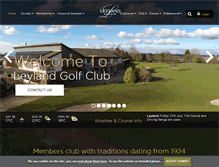 Tablet Screenshot of leylandgolfclub.co.uk